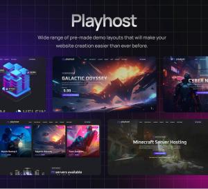 Playhost - Game Hosting Server WordPress Theme